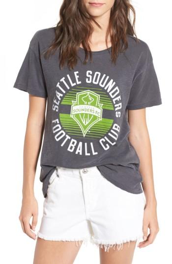 Women's Junk Food Seattle Sounders Tee - Black