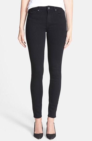 Women's Paige Transcend - Hoxton High Waist Ultra Skinny Stretch Jeans - Black