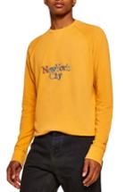 Men's Topman New York Classic Sweater - Yellow
