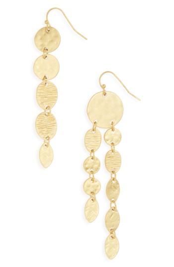 Women's Halogen Textured Mismatch Drop Earrings