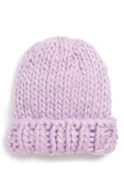 Women's Trouve Chunky Knit Beanie - Purple