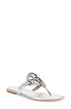 Women's Tory Burch 'miller' Flip Flop M - Metallic