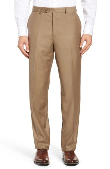 Men's Linea Naturale 'travel Genius - Hawk' Flat Front Pants - Beige