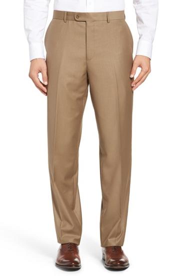 Men's Linea Naturale 'travel Genius - Hawk' Flat Front Pants - Beige