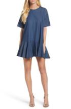 Women's French Connection Arrow Chambray Babydoll Dress - Blue