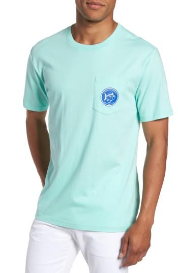 Men's Southern Tide Classic Fit Quarters Master T-shirt - Green