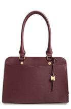 Lodis Los Angeles Babette Under Lock & Key Rfid Leather Satchel - Burgundy