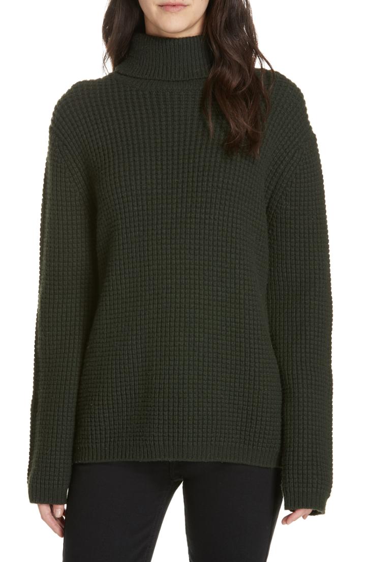 Women's Jenni Kayne Seattle Turtleneck Sweater - Green