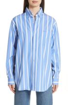 Women's Vetements Front To Back Cotton Shirt - Blue