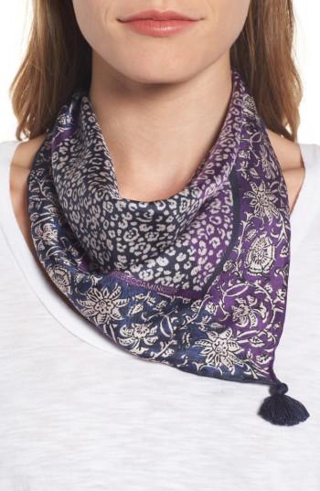 Women's Rebecca Minkoff Baby Leopard Silk Bandana