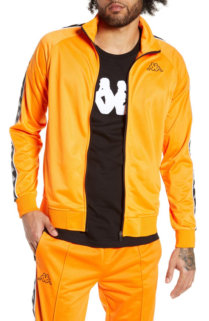 Men's Kappa Anniston Slim Fit Knit Track Jacket - Orange