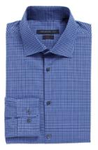 Men's John Varvatos Star Usa Slim Fit Stretch Check Dress Shirt .5 R - Purple