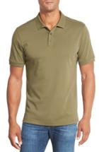 Men's Nordstrom Men's Shop Regular Fit Interlock Knit Polo, Size - Green