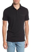 Men's M.singer Regular Fit Pocket Polo, Size - Black