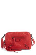 Balenciaga Extra Small Classic Reporter Leather Shoulder Bag - Red