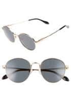 Women's Sonix Ace 51mm Round Sunglasses - Gold Wire/ Black Solid