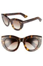 Women's Tom Ford Marcella 48mm Cat Eye Sunglasses - Havana/ Brown/ Green