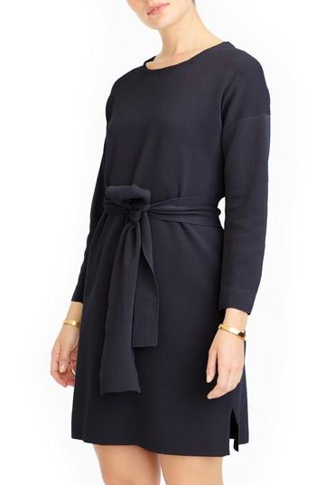Women's J.crew Tie Waist Knit Dress - White