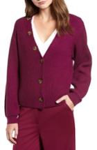 Women's Chriselle Lim Cleo Button Detail Cardigan - Purple