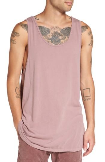 Men's Zanerobe Rugger Elongated Tank, Size - Pink