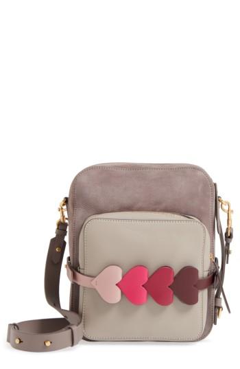 Anya Hindmarch Heart Link Leather Camera Bag - Grey