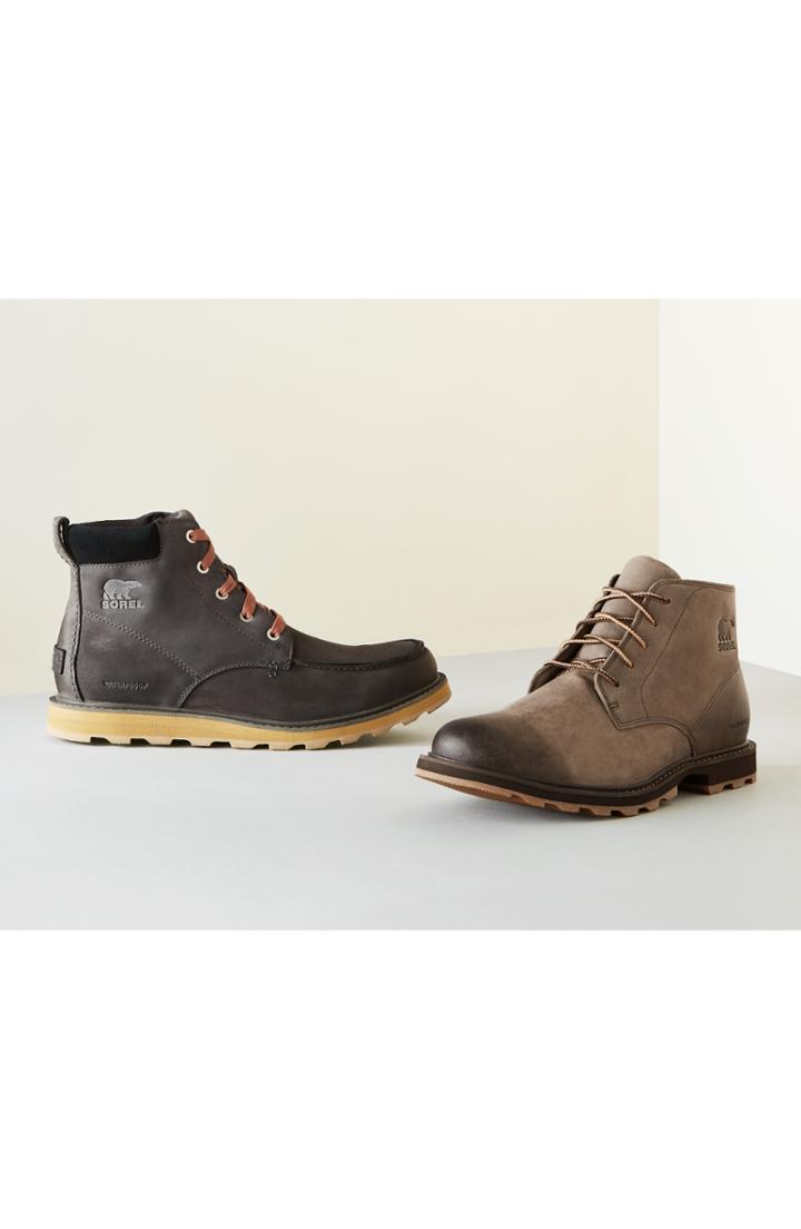 Men's Sorel Madson Moc Toe Boot M - Black