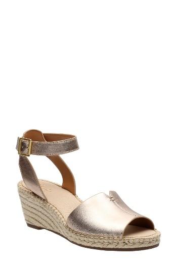 Women's Clarks 'petrina Selma' Sandal M - Metallic