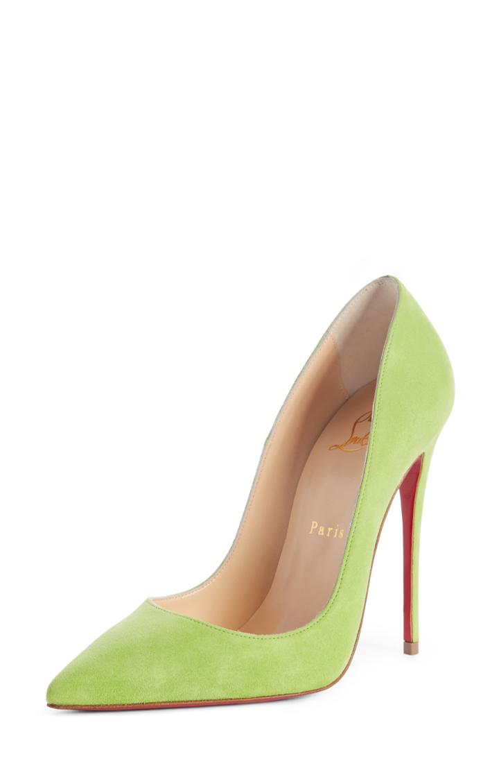 Women's Christian Louboutin So Kate Pointy Toe Pump Us / 36eu - Green