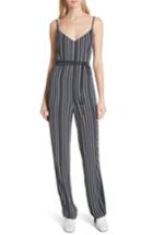 Women's Rag & Bone Rosa Silk Panel Belted Jumpsuit - Blue