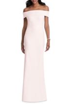 Women's After Six Off The Shoulder Stretch Crepe Gown, Size - Pink