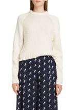 Women's Chloe Mixed Knit Wool & Cashmere Blend Sweater - White