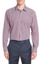 Men's Ted Baker London Footz Slim Fit Geometric Dress Shirt - Red