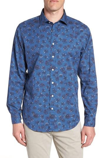 Men's Rodd & Gunn Nevis Crossing Sport Shirt - Blue