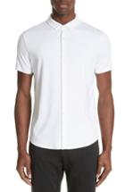 Men's Emporio Armani Slim Fit Cotton Knit Sport Shirt - White