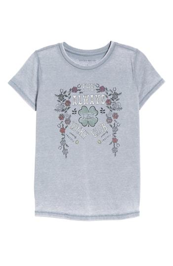 Women's Lucky Brand Lucky Club Graphic Tee - Grey