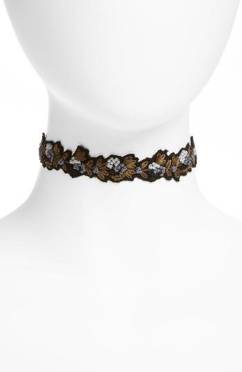 Women's Chan Luu Floral Embroidered Choker