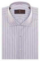 Men's Robert Talbott Tailored Fit Stripe Dress Shirt .5 - Brown