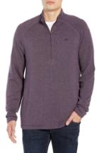 Men's Travis Mathew Basset Quarter Zip Pullover - Purple