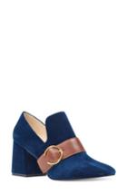 Women's Nine West Alberry Buckle Pump .5 M - Blue