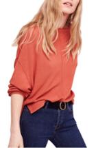 Women's Free People Be Good Terry Pullover - Orange