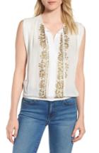 Women's Lucky Brand Helena Embellished Top - Ivory