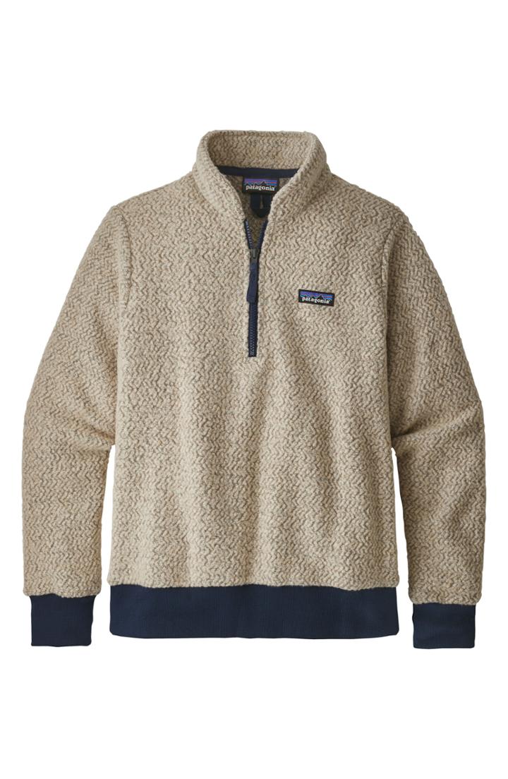 Women's Patagonia Woolyester Fleece Quarter Zip Pullover - Beige