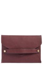 Sole Society Karen Faux Leather Envelope Clutch - Red