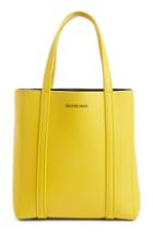 Balenciaga Extra Small Everyday Logo Calfskin Tote - Yellow
