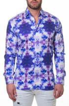 Men's Maceoo Luxor Smoky Slim Fit Sport Shirt (s) - Purple