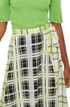 Women's Topshop Obsession Mixed Check Print Midi Skirt