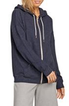 Women's Volcom Lil Zip Front Fleece Hoodie - Blue