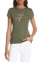 Women's Ted Baker London Drop Ted Gorgeous Fitted Tee - Beige