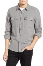 Men's Brixton Bowery Twill Work Shirt, Size - Grey