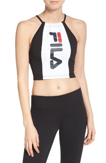 Women's Fila Pipa Crop Top - White
